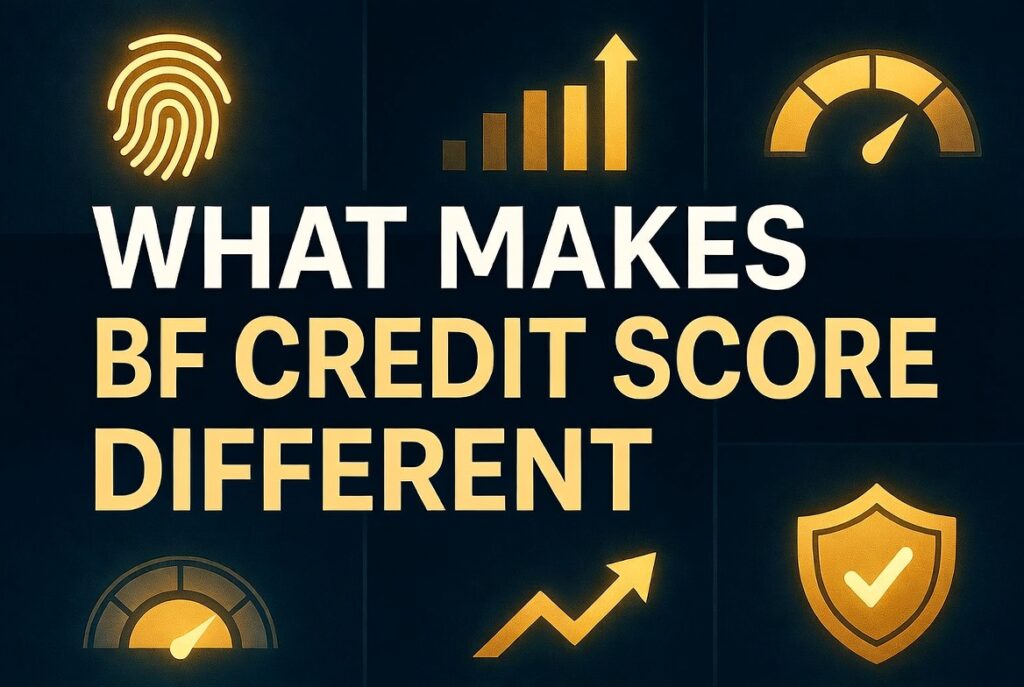 what makes bf credit score different