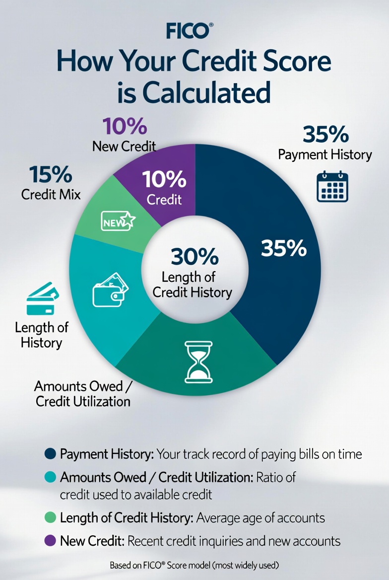 how credit score is calculated