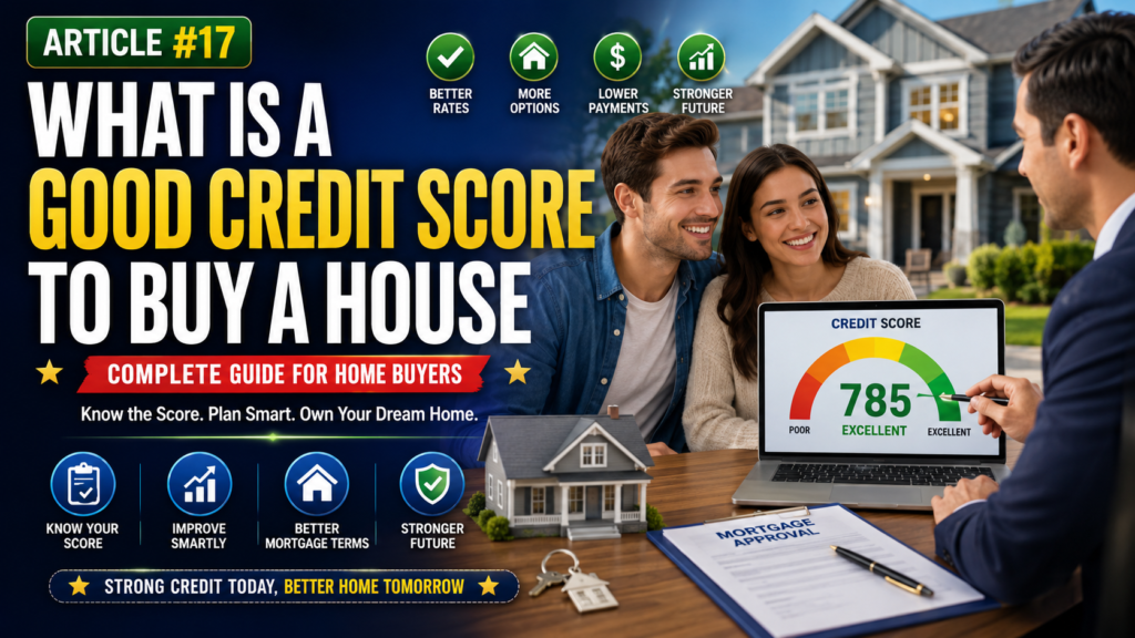 good credit score , good house