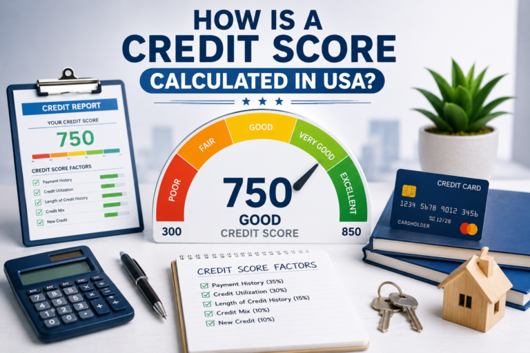 how is a credit score calculated in usa