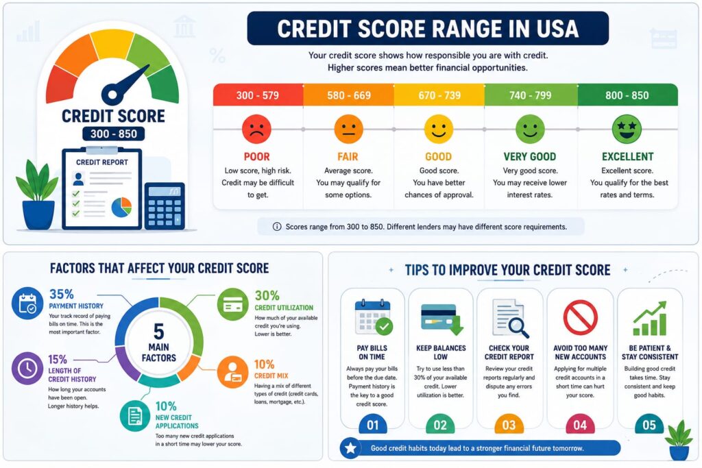 What Is a Credit Score in USA – Beginner Guide