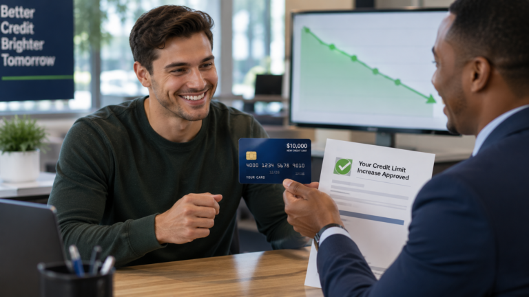 Increasing a credit card limit to lower credit utilization
