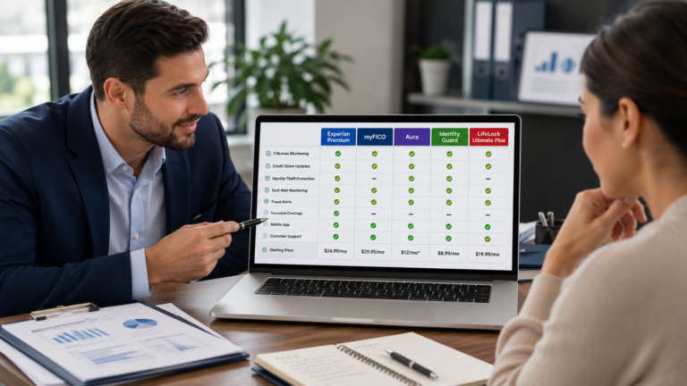 Credit monitoring service comparison