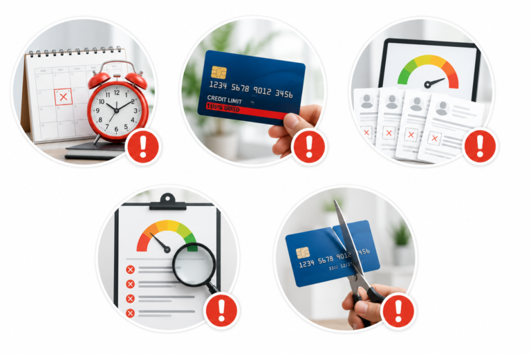 Common credit score mistakes
