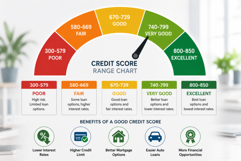 Credit score ranges in USA