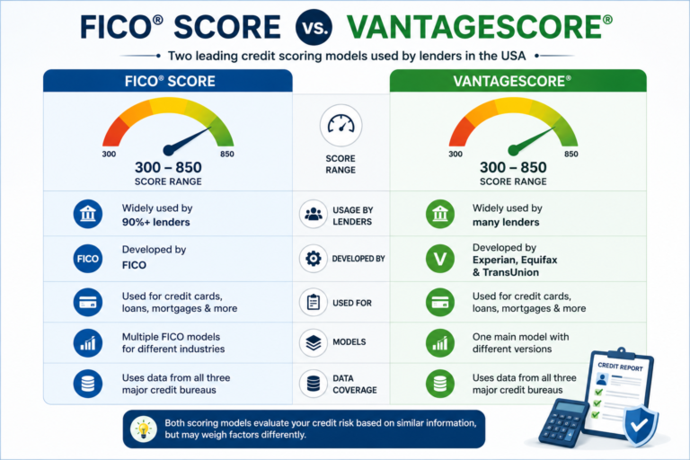 FICO vs VantageScore comparison