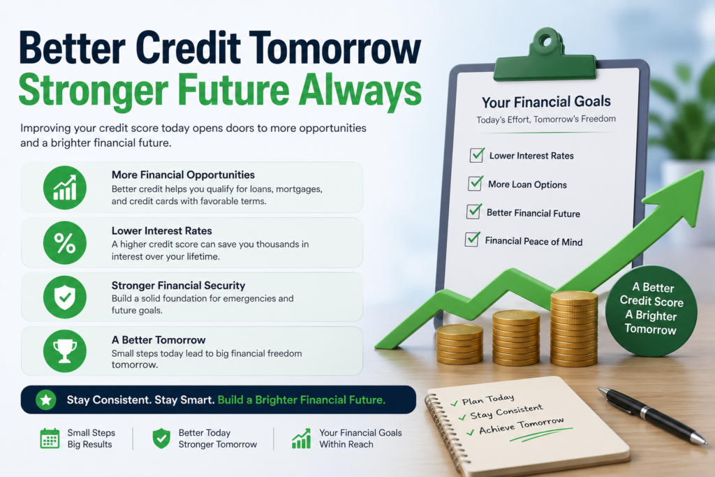 Family practicing healthy financial habits to maintain a good credit score