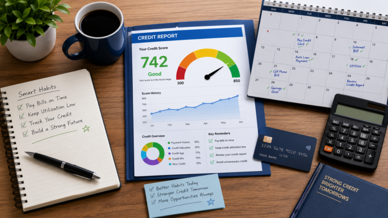 Improve VantageScore with responsible credit habits