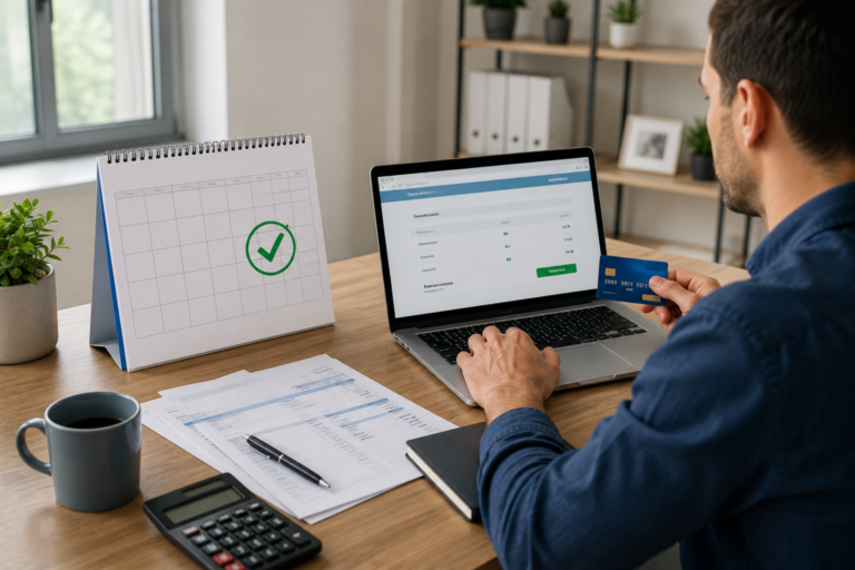 Pay bills on time to improve credit score