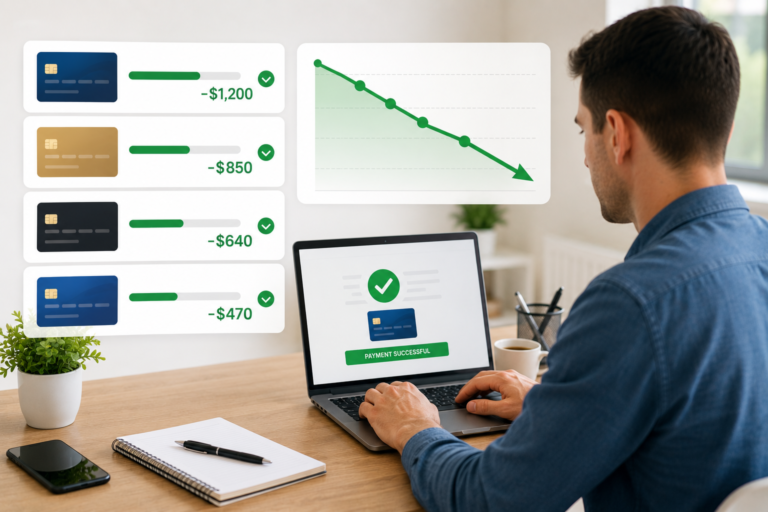 Pay down debt to improve credit score