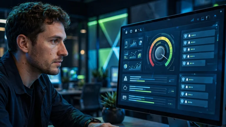 Customer checking a FICO Score through a secure banking application.